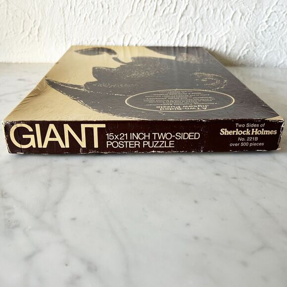 Vintage 1975 Sherlock Holmes 2-Sided Jigsaw Puzzle 500 Pieces 15 x 21 - Complete - Picture 14 of 15